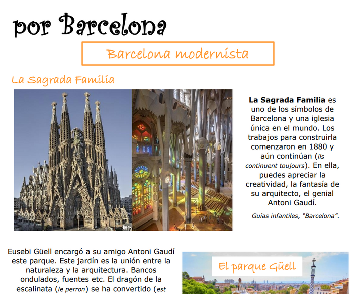 La Sagrada Familia et le Parc Güell